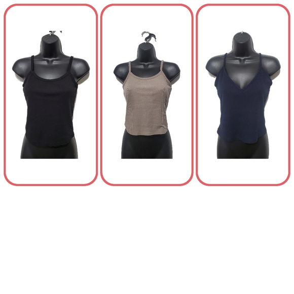 (Lot of 3)Women's Tanks w/Adjustable Straps Size Medium - Picture 1 of 15